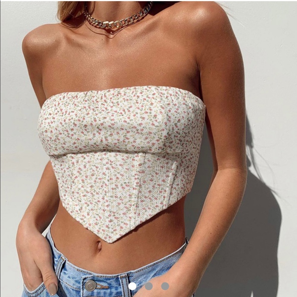Princess polly ivy bustier floral corset top